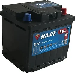 Автомобильный аккумулятор Hawk 50 R+ HSMF-55054