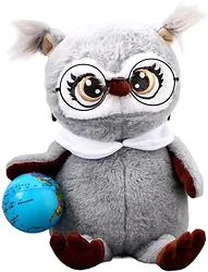 Мягкая игрушка Milo Toys Совушка с глобусом 9430795