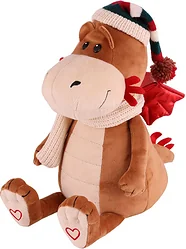 Мягкая игрушка Maxitoys Дракон Фрэнк в шапочке и шарфике MT-MRT012312-1-25