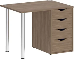 Стол для работы Riva Home Office VR.SP-3-98.4 Silver (дуб аризона)