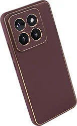 Чехол для телефона Bingo Gold Line для Xiaomi 14 Pro (бордовый)