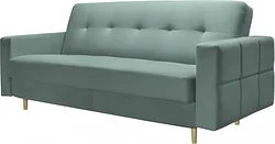 Прямой диван Mio Tesoro Любава (Velutto 43/натуральное дерево)