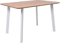 Кухонный стол ОКА Майон 120x80x74 (дуб натуральный/белый)