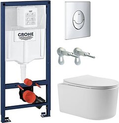 Унитаз Grado GD-W204T + GROHE Rapid SL 38721001 (с кнопкой смыва)