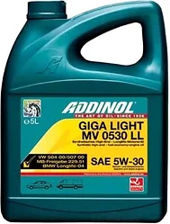 Моторное масло Addinol Giga Light MV 0530 LL 5л
