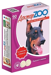 Доктор ZOO для собак Со вкусом говядины и биотином