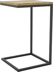 Приставной столик Hype Mebel Лайт 40x40 (черный/дуб галифакс натуральный) Приставной столик Hype Mebel Лайт 40x40 (черный/дуб галифакс натуральный)