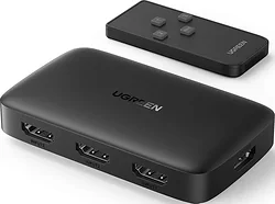 KVM-переключатель UGreen CM332 80125 4 x HDMI (с пультом ДУ, черный)