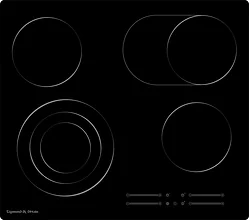 Электрическая варочная панель Zigmund & Shtain CN 44.6 B Электрическая варочная панель Zigmund & Shtain CN 44.6 B