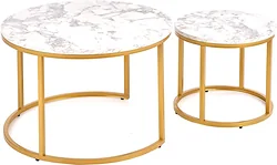 Журнальный столик Halmar Paola (белый мрамор/золотой) Журнальный столик Halmar Paola (белый мрамор/золотой)