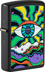 Zippo Black Light Eye Design 49699