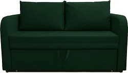 Прямой диван Brioli Пино Т двухместный (рогожка, J8 темно-зеленый)