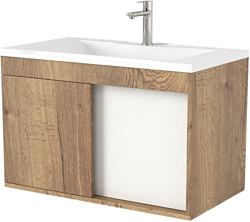 Тумба под умывальник Дабер 014 70 Т14.7.0.21 (дуб галифакс/белый)
