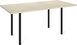 Кухонный стол Sheffilton SHT-TU66/120/80 МДФ (черный/ассаль)