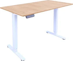 Стол для работы ErgoSmart Electric Desk Light 1380х800х18 мм (дуб натуральный/белый)