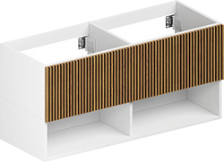 Тумба под умывальник ЗОВ Кито-2 120 под столешницу (белый/тростник)