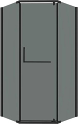 Душевой уголок Grossman Pragma 90x90x195 302.K33.03.9090.21.10 (черный матовый/тонированное стекло)
