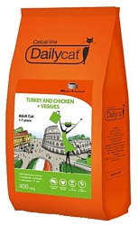 DailyCat (0.4 кг) Casual Line Adult Turkey and Chicken + Veggies