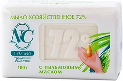 Хозяйственное мыло Невская косметика 72% с пальмовым маслом 180 г