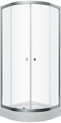 Душевой уголок Triton Альфа Хром А1 100х100 (прозрачное стекло)