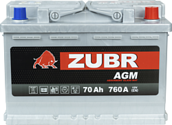 Zubr AGM R+ Турция (70Ah)