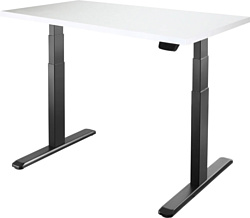 Стол для работы стоя ErgoSmart Ergo Desk Prime 1360x800x36 мм (альпийский белый/черный)