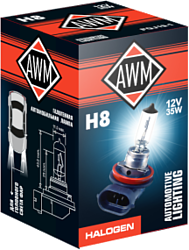 Автомобильная лампа AWM H8 12V 35W PGJ19-1 (1шт) 410300011 Автомобильная лампа AWM H8 12V 35W PGJ19-1 (1шт) 410300011