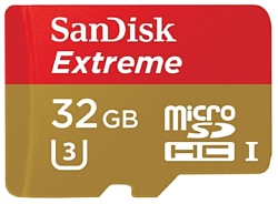 Sandisk Extreme microSDHC Class 10 UHS Class 3 90MB/s 32GB