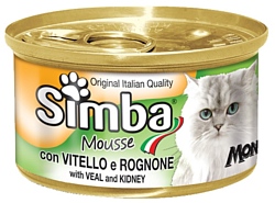 Simba Мусс для кошек с телятиной и почками (0.085 кг) 3 шт.