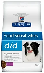 Hill's (2 кг) Prescription Diet D/D Canine Skin Support Duck & Rice dry