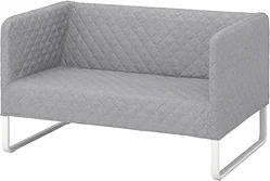 Прямой диван Ikea Кноппарп 504.246.24 (книса светло-серый)