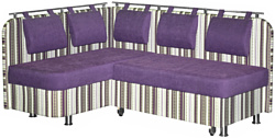 Мебель Холдинг Лагуна-2 196 (левый, серый/фиолетовый)
