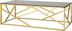 Журнальный столик Stool Group Арт Деко 120x60 ECT-015-TG-SK (стекло Smoke/сталь золото) Журнальный столик Stool Group Арт Деко 120x60 ECT-015-TG-SK (стекло Smoke/сталь золото)