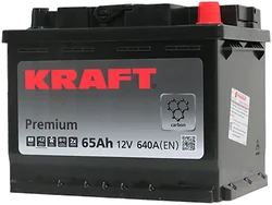 Автомобильный аккумулятор KRAFT Premium R+ (65Ah) Автомобильный аккумулятор KRAFT Premium R+ (65Ah)