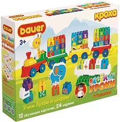 Конструктор Bauer Кроха Учим цифры и буквы 894 Конструктор Bauer Кроха Учим цифры и буквы 894