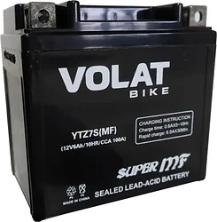 Аккумулятор для мотоцикла VOLAT YTZ7S(MF) R+ (6Ah) Аккумулятор для мотоцикла VOLAT YTZ7S(MF) R+ (6Ah)