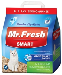 Mr. Fresh Древесный для длинношерстных кошек 4.5л