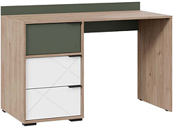 Стол для работы Трия Лео (гикори джексон/белый матовый/дымчатый зеленый) Стол для работы Трия Лео (гикори джексон/белый матовый/дымчатый зеленый)