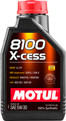 Моторное масло Motul 8100 X-cess 5W-30 1л