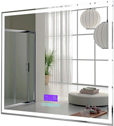 Зеркало Пекам  Greta 120x80 greta-120x80M (с подсветкой,с многофункциональной панелью)