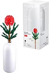 Конструктор Sluban Цветы в вазе M38-B1101-08 Красный цветок