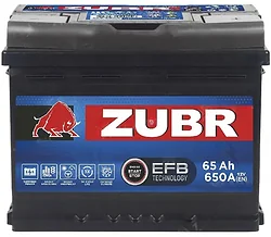 Автомобильный аккумулятор Zubr EFB ZU650JF R+ (65Ah)