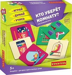 Карточная настольная игра Bondibon Кто уберет комнату? ВВ3904