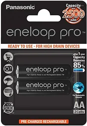 Panasonic Eneloop Pro AA 2500mAh 2 шт. (BK-3HCDE/2BE) Panasonic Eneloop Pro AA 2500mAh 2 шт. (BK-3HCDE/2BE)
