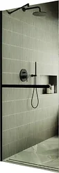 Душевая перегородка MaybahGlass 195x89 MGD-732-6у (прозрачное стекло/черный) Душевая перегородка MaybahGlass 195x89 MGD-732-6у (прозрачное стекло/черный)
