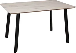 Кухонный стол ОКА Майон 120x80x74 (дуб беленый/черный)