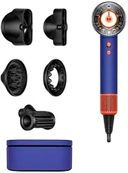 Фен Dyson HD16 Supersonic Nural Straight+Wavy (с переходником на евровилку, синий/топаз)