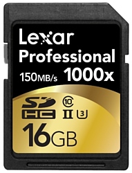 Lexar Professional 1000x SDHC UHS-II 16GB