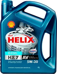 Моторное масло Shell Helix HX7 Professional AV 5W-30 4л