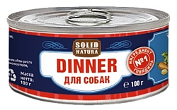 Solid Natura (0.1 кг) 1 шт. Dinner для собак - Говядина
